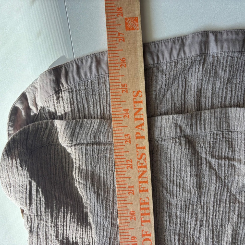 Soft Surroundings Womens Tank Top M Taupe Sleeveless Textured Layering Casual - Picture 6 of 7